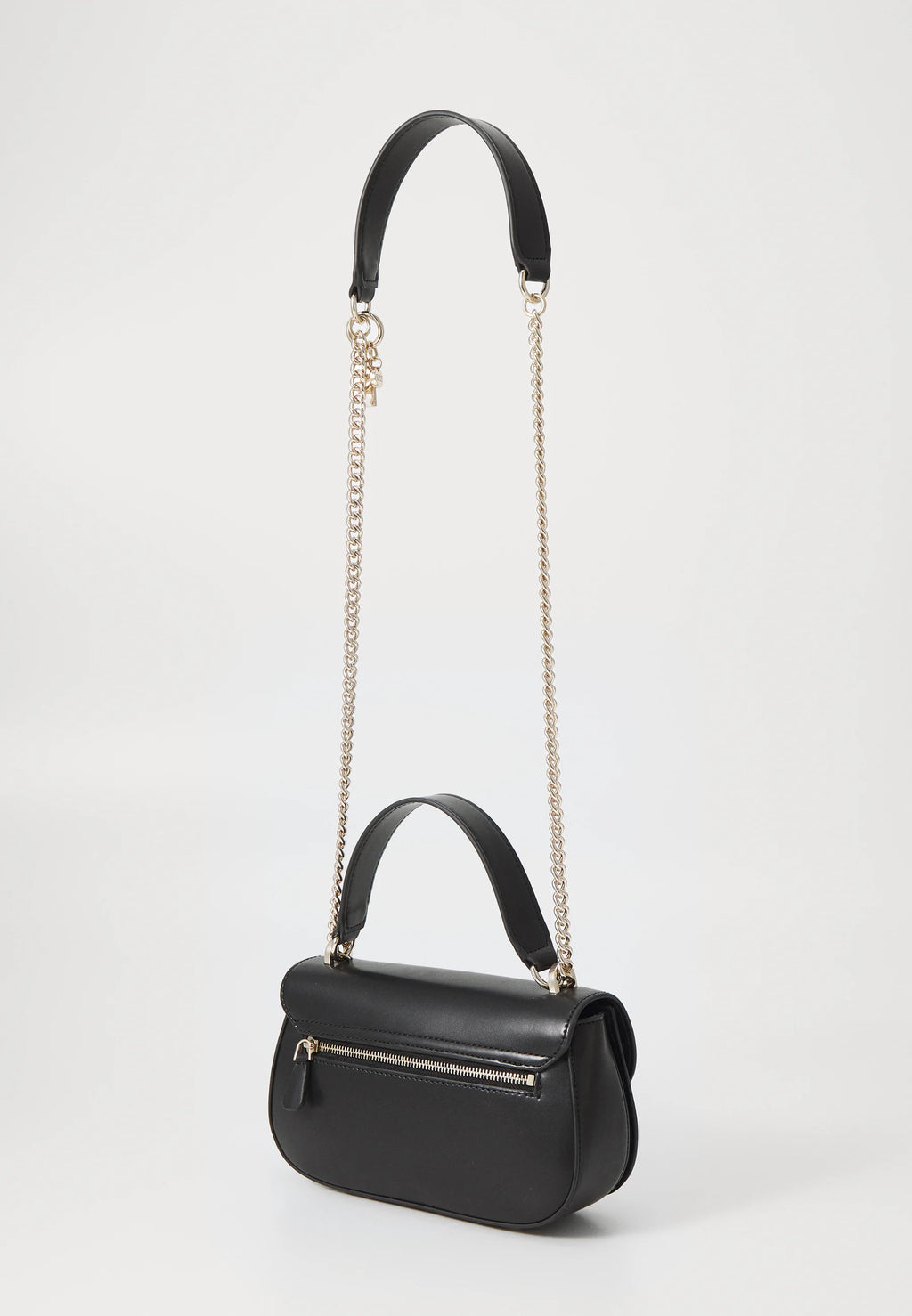 GUESS Black Faux Leather Shoulder Bag – Magnetic Closure